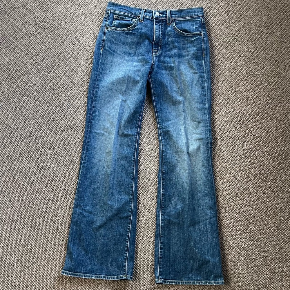 Nili Lotan Blue Flare & Wide Leg Jeans